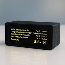 Custom UK Train Departure Board – Live National Rail Updates – Desktop Display