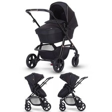 Silver Cross Pioneer Special Edition Pram & Pushchair in Eclipse Black/Rose Gold
