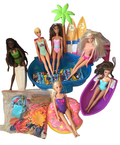 Vintage fashion doll - fashion, swimming