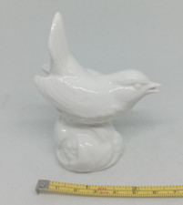 vintage Crown Staffordshire Porcelain Bird Sparrow White Porcelain