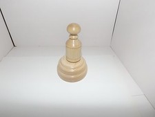 Palm gavel in ash 3" long and a matching ash sounding block