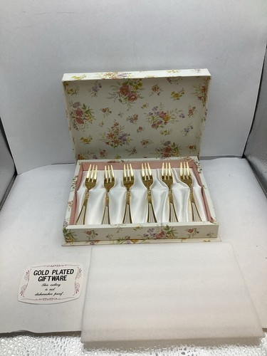 Gold plated giftware 6pc - gold,