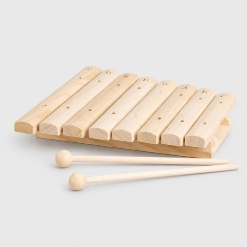 Note wooden xylophone with - wooden,