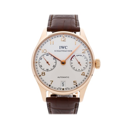 Iwc portuguese day rose gold - day,
