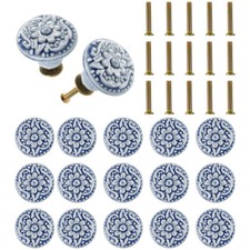 Ceramic Door Knobs Cupboard Cabinet Drawer Round Furniture Kitchen Pull Handles