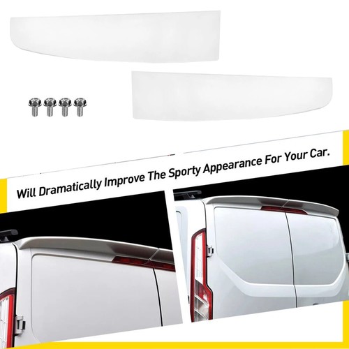 Roof spoiler frozen white rear - white,
