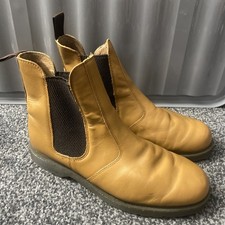 Men’s Hoggs Slip On Boots Tanned With Petrol Oil Acid Alkali Sole Size 9 But Big