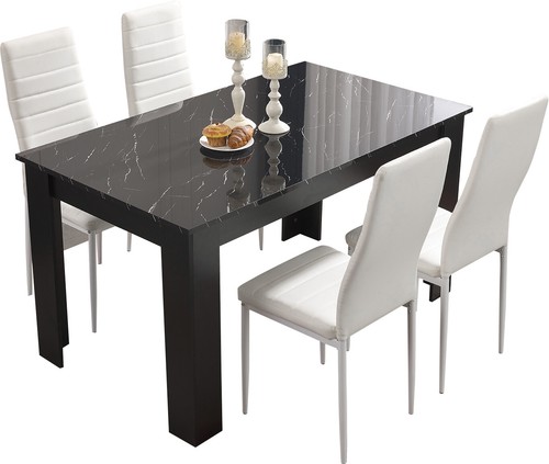 Dining table and chairs 6 - chairs, 4/6
