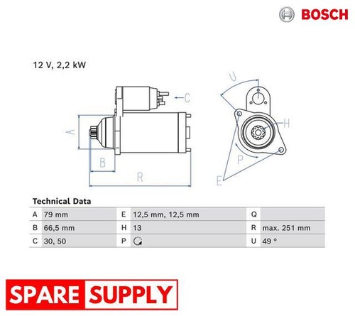 Starter for grand - vw,