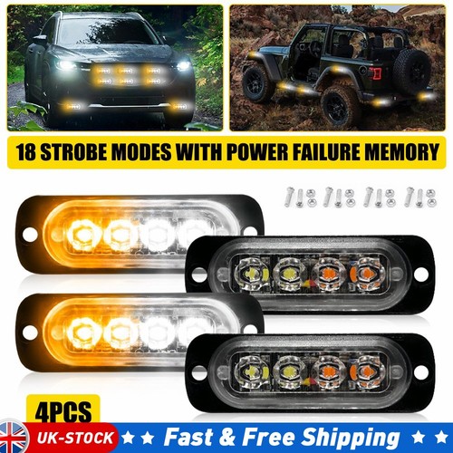 White amber led strobe - amber,