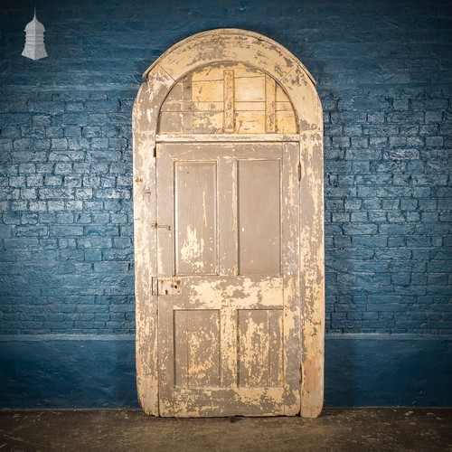 Large georgian arch top door - georgian,