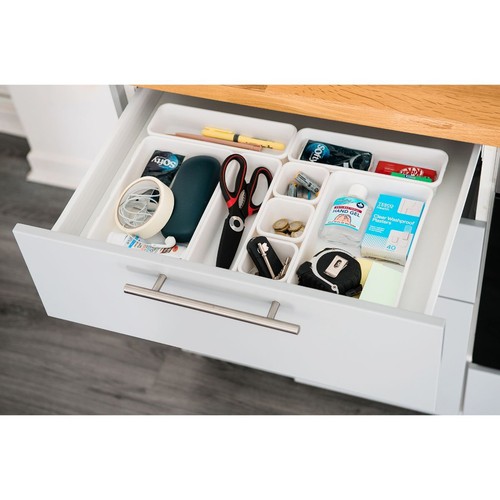 Livivo white drawer organiser - white,
