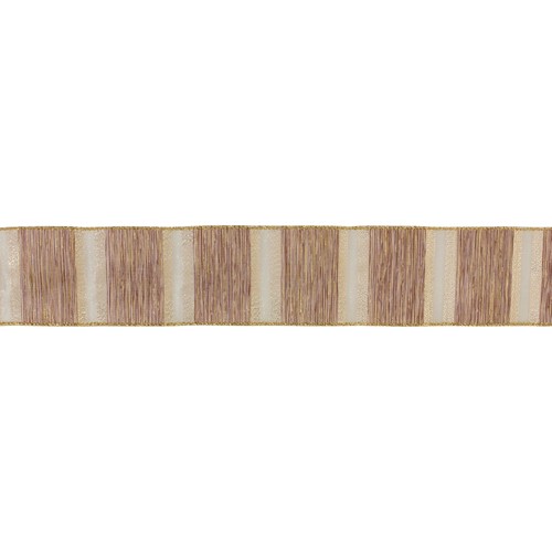 Beige striped ribbon set - beige, of