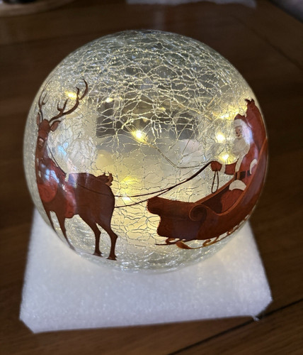 Christmas crackle glass - christmas,