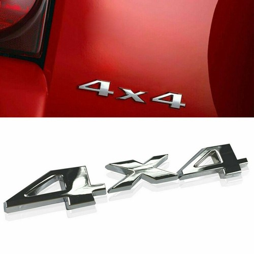 Silver chrome 4x4 letter - 3d,