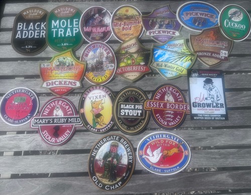 Beer pump clip badges - beer,