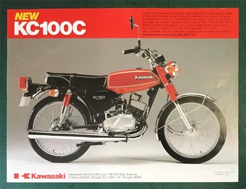 Kawasaki kc100c motorcycle - kawasaki,