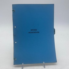 Honda MTX50 Supplementary