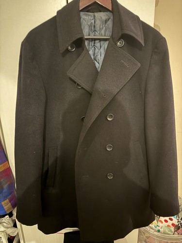 Lewin men pea coat size - coat,