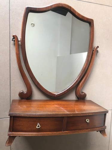 Antique two drawer mahogany - antique,