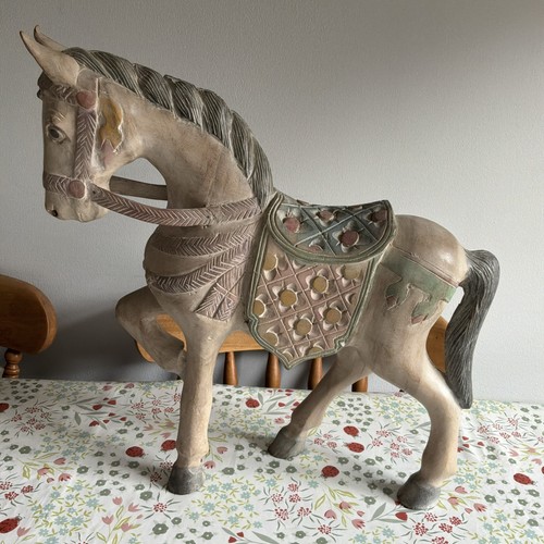 Large vintage carved wooden - large,