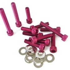 DECORATIVE SCREW KIT ERGAL RED