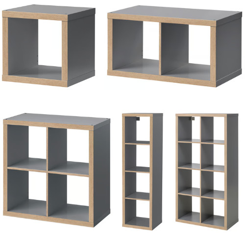 Ikea kallax shelving unit - ikea, grey