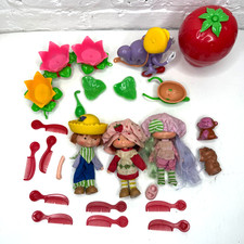 Lot Of Vintage Strawberry Shortcake Dolls and Accessories Huckleberry Strawberry