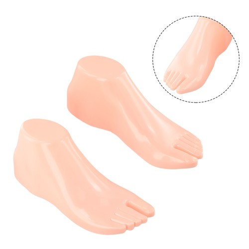 1pair hard plastic adult feet - plastic,