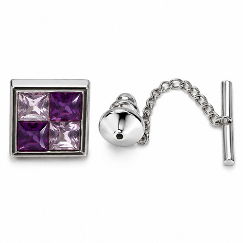 Amethyst crystal tie - amethyst, for