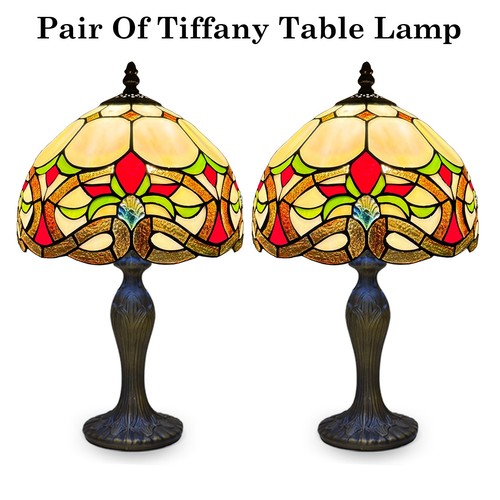 Inch pair tiffany table - tiffany,