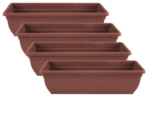 Plastic garden trough long - 4, x