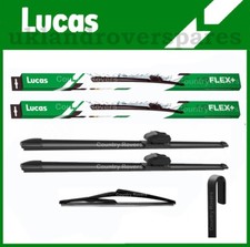 LAND ROVER  DISCOVERY SPORT WIPER BLADES 2014 to 2024 LUCAS FRONT + QUALITY REAR