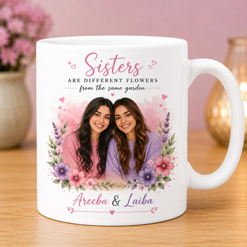 Personalised sisters mug - personalised,