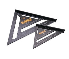 Dewalt Twin 175mm 7" & 300mm 12" Aluminium Rafter Roofing Square Set