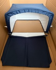 Silver Cross Dolls Oberon Pram Hood and Apron Navy Celebration BRAND NEW