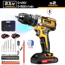 2 Battery 21V Cordless Drill