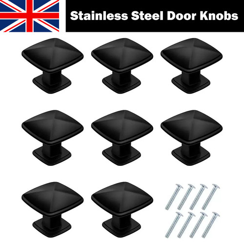 12pcs cabinet door knobs black - knobs,