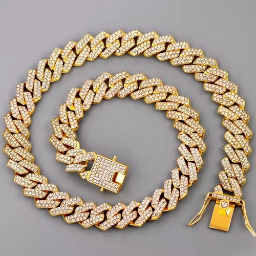 Gold iced out - gold,