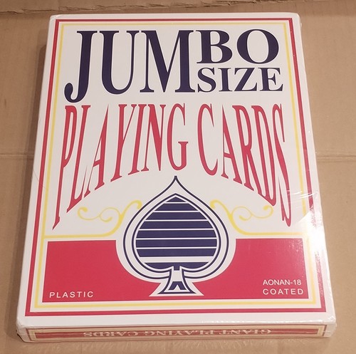 Jumbo playing cards giant a4 - playing,