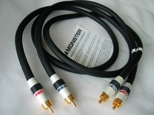 MONSTER CABLE M Series PM M1000 MKII audio RCA interconnect cable pair