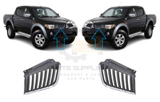 NEW FRONT TOP GRILLE WITH CHROME PAIR SET L&R MITSUBISHI L200 06-10