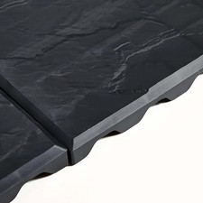 Black Slate Effect Plastic
