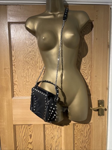 Zara hand bag black silver - zara,
