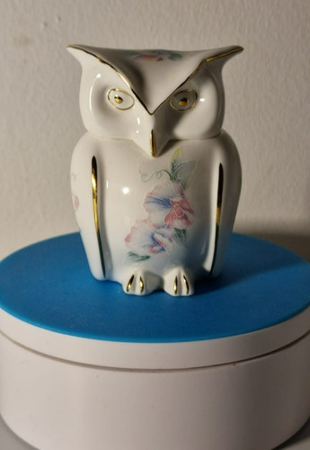 Aynsley england owl trinket - england,