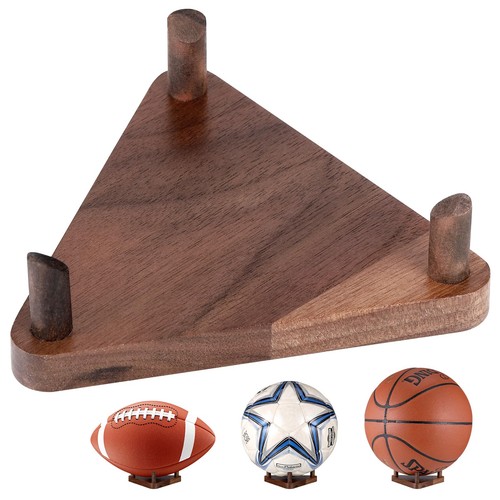 Wooden football display - football,