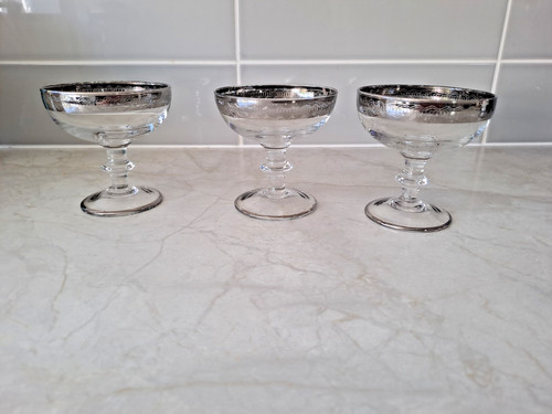 Vintage silver rimmed - 3,