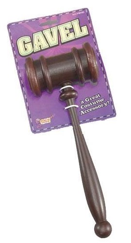 Gavel judge costume master - gavel, or