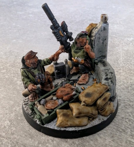 Provisionally prepared diorama - provisionally,
