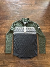 Dale Norway Men’s Moritz Basic Sweater Size Medium Green/Gray